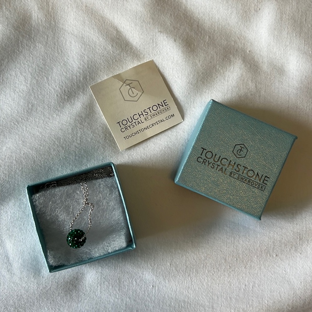 Swarovski emerald touchstone crystal